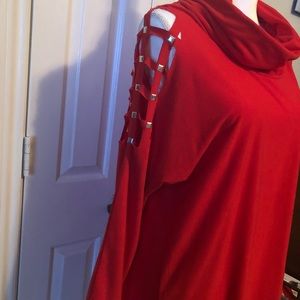 Long Sleeve, Cowneck Blouse